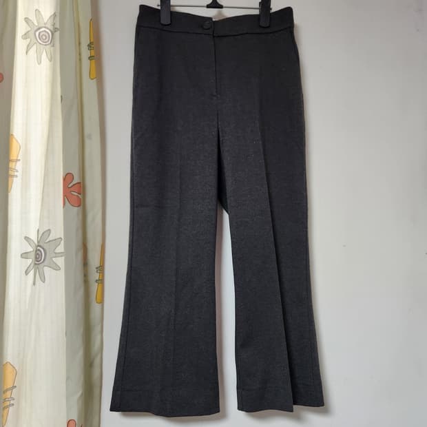 플라밍고 차콜 그레이 부츠컷 슬랙스66