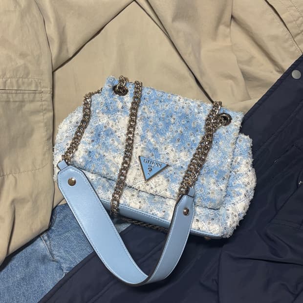 vintage guess jewelry shoulder bag