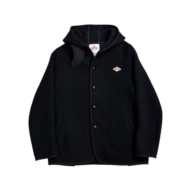 단톤 후드 울 코트 블랙 36