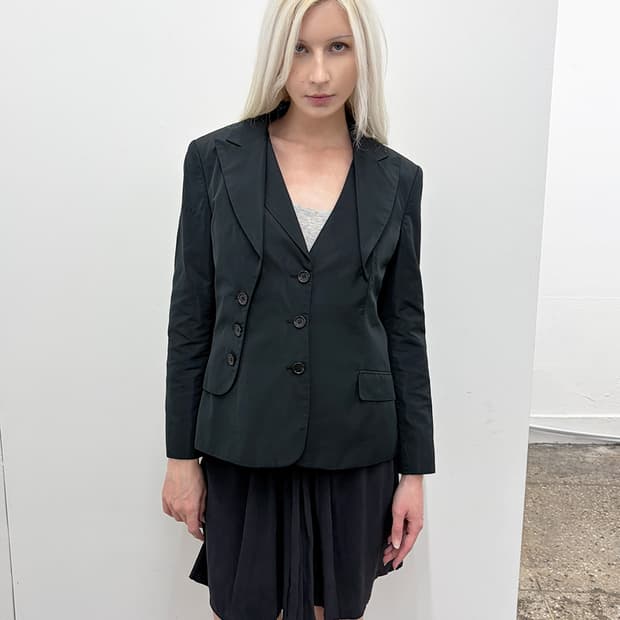 MARIA INTSCHER 더블 라펠 블레이저