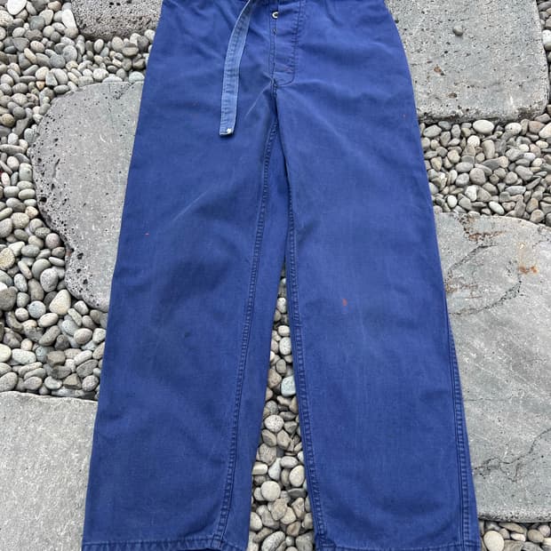 (34인치) OLD VINTAGE FADED BLUE 프렌치워크팬츠