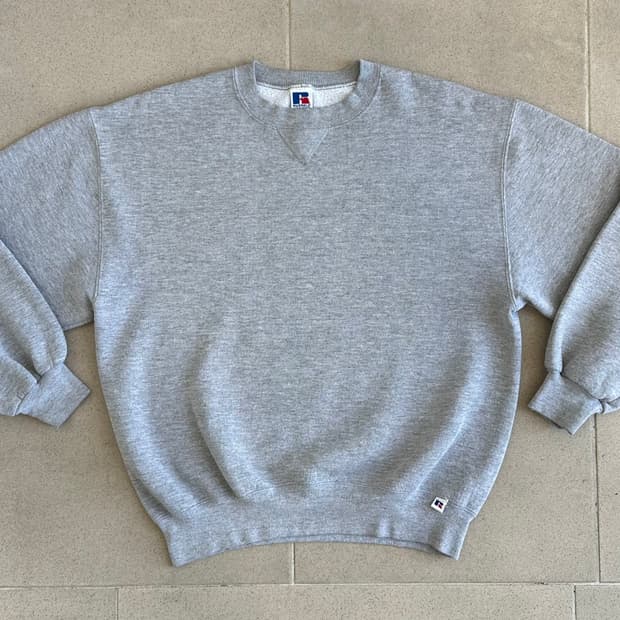 90s 빈티지 러셀 스웻셔츠 그레이 L USA