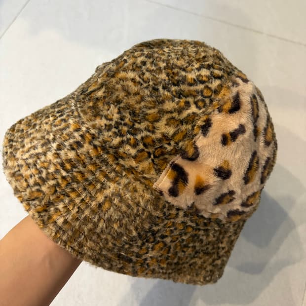 키지마 타카유키 버킷햇 레오파드 모자