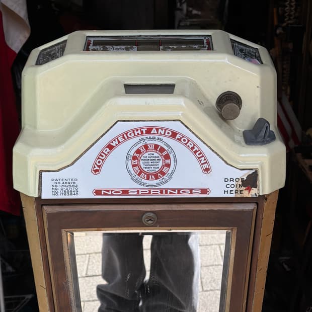 빈티지 소품 1930년 미국 엔틱 몸무게 저울