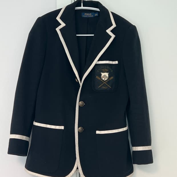 폴로 랄프로렌 파이핑 블레이져