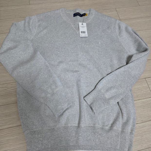 폴로 남성 코튼 니트 그레이 L 새상품