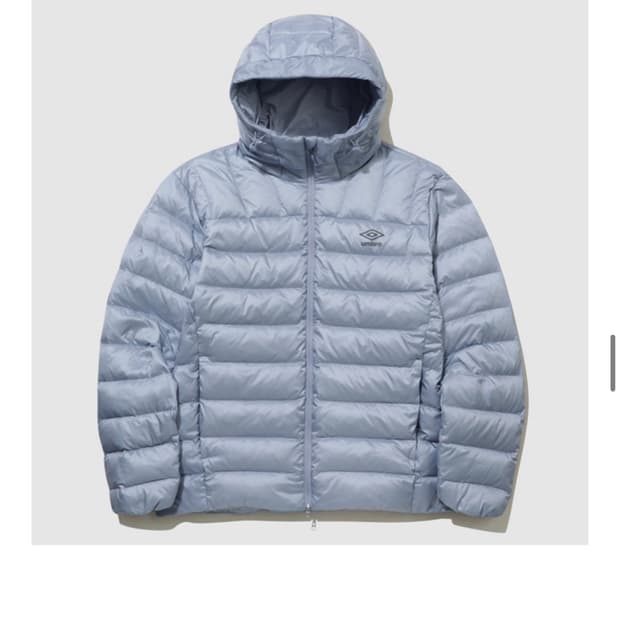 엄브로 경량 패딩 후드형 다운 자켓 블루 90사이즈