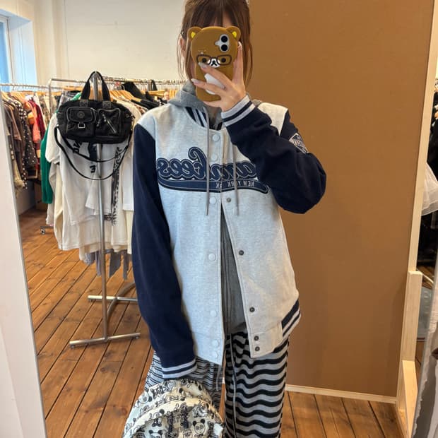 MLB 양키즈 면 바시티 자켓