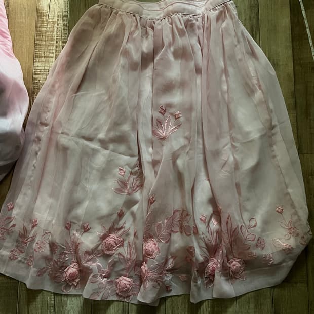 빈티지 자수치마