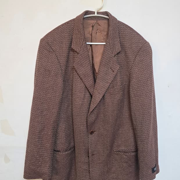 휴고 보스 브라운 울 캐시미어 자켓 48 (새상품급)