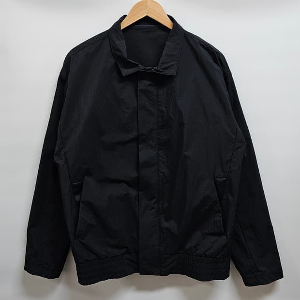 지오송지오 블랙 나일론 바스락자켓 100