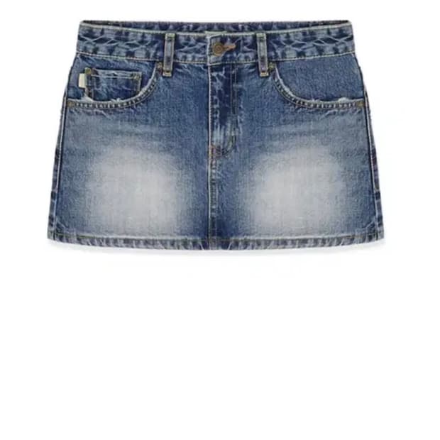 글로니 클래식 99 LOW-RISE MINI SKIRT BLUE S