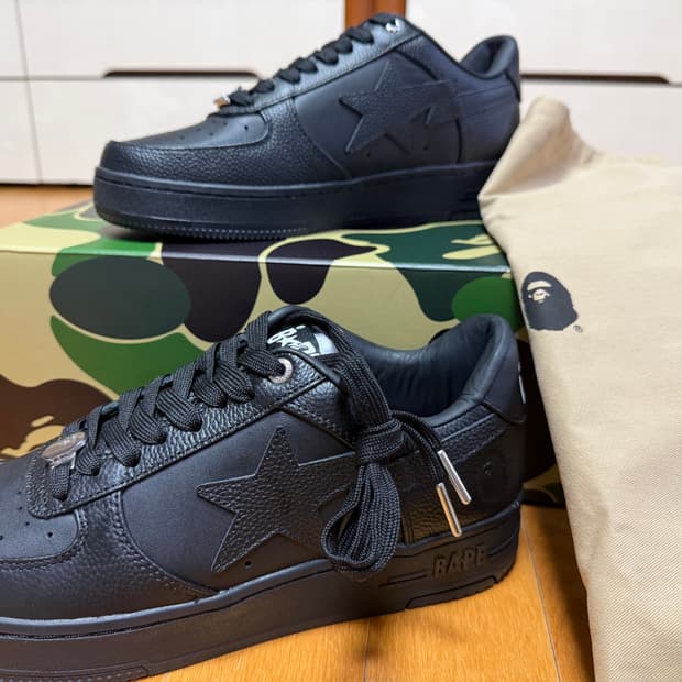 (새상품) 베이프스타 트리플블랙 #6 265 사이즈