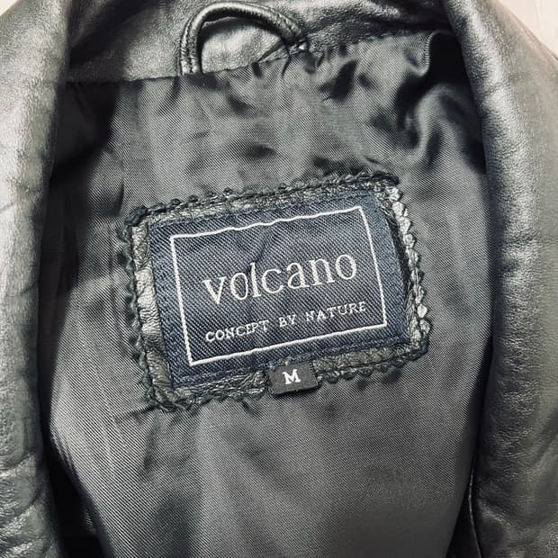 빈티지 가죽자켓 Volcano Black Leather