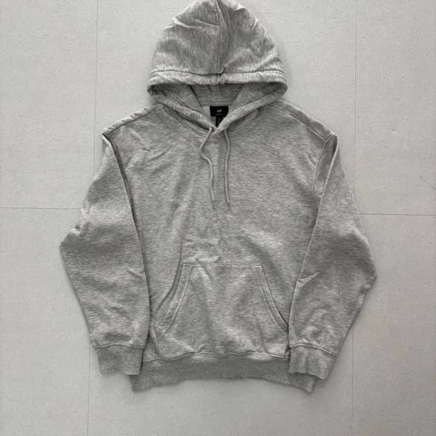 H&M 그레이 후드티 