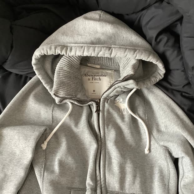 아베크롬비 후드집업 그레이