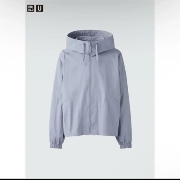 유니클로u 후드블루종 그레이 m 새상품