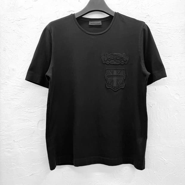 diesel black gold 엠블럼 와펜 티셔츠