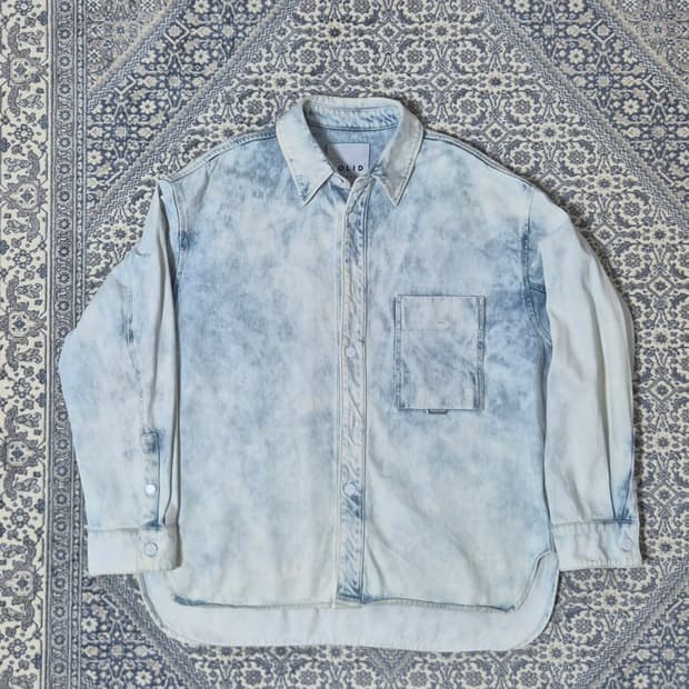 솔리드옴므 애시드데님 아우터셔츠 (XL)