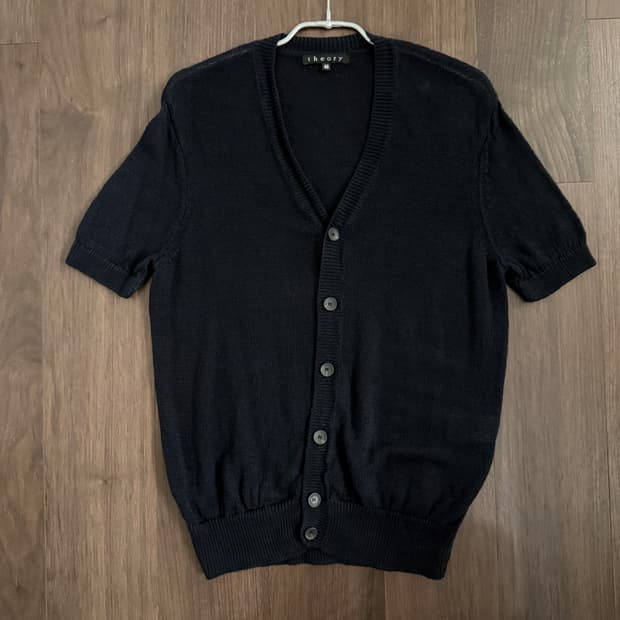 띠어리 반팔 가디건