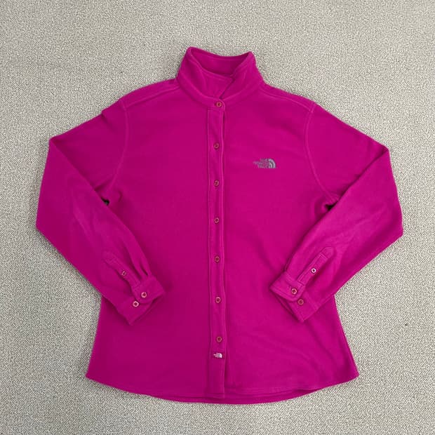 90 노스페이스 후리스 기모 셔츠 자켓 0130M1