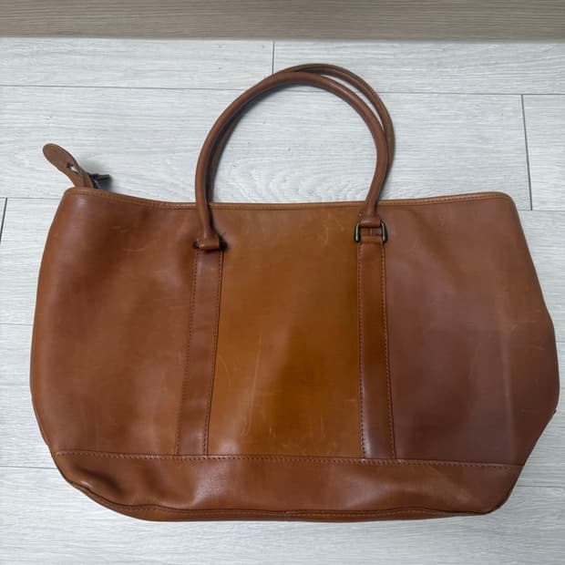 (OS)LLBEAN 엘엘빈 레더 라지 토트백 브라운