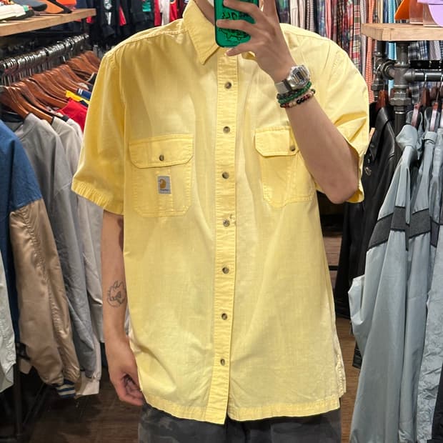 [HI] 칼하트 반팔셔츠 옐로우