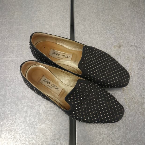 Jimmy Choo stud flat shoes