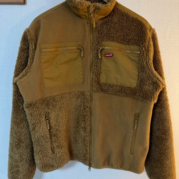리바이스 피스드 플리스 자켓 후리스 자켓