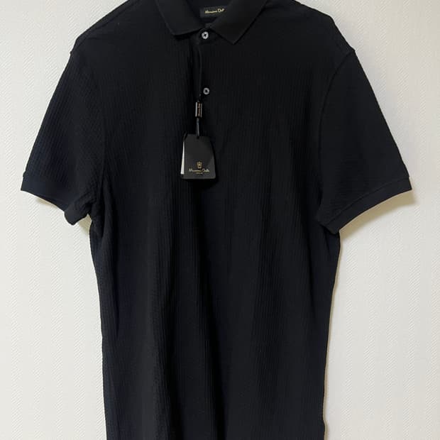 마시모두띠 블랙 카라티셔츠 L 새상품