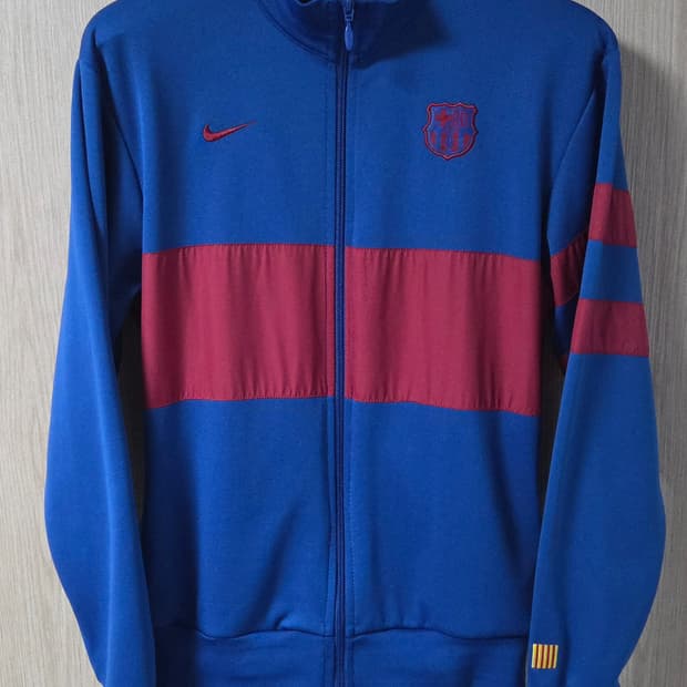 (착샷) 나이키 바르셀로나 유니폼 져지 트랙탑 레트로 09-10
