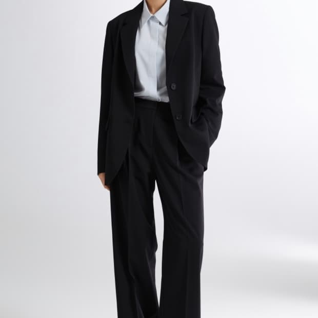 스파오 에센셜 오버핏 자켓 (블랙)