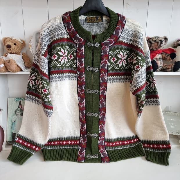 Nordstrikk 노르딕 패턴 울 가디건