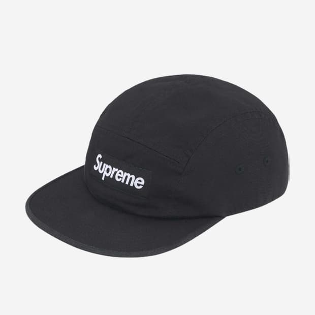 슈프림 25fw 워시드 치노 트윌 캠프캡 블랙