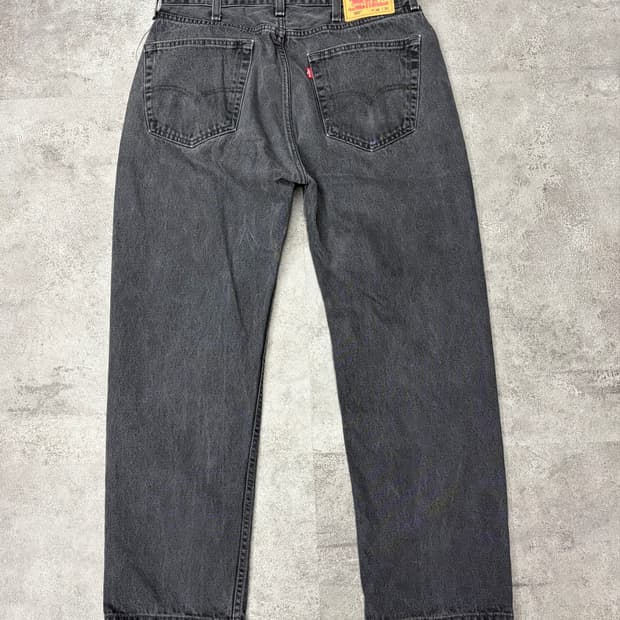 Levis 리바이스 505 블랙 데님 팬츠