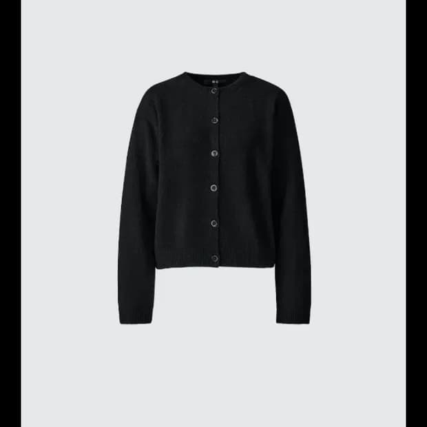 유니클로c 라운드넥 크루넥 가디건 2xl 캐시미어 새상품