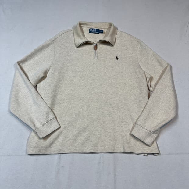 L) 폴로 랄프로렌 반집업 풀오버 코튼 니트
