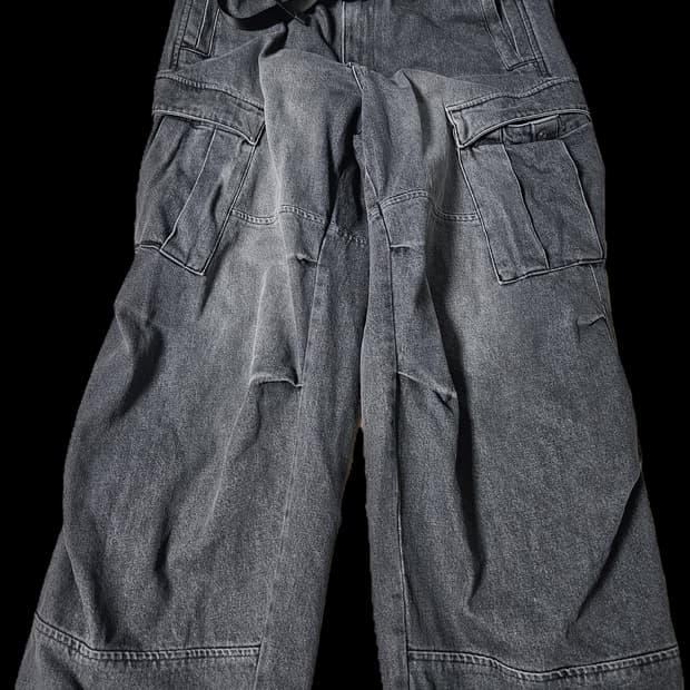 해칭룸 밀팬츠 데님 애쉬그레이 1사이즈 판매합니다