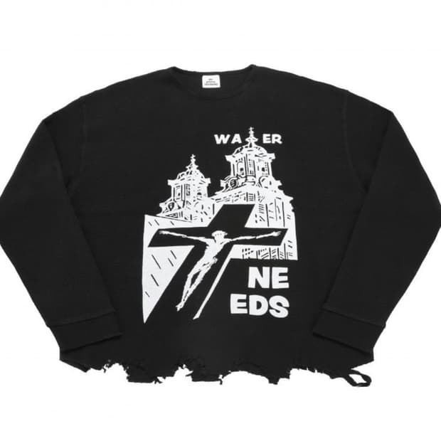 [새상품] MJD DISTRESSED WAFFLE LS BLACK M