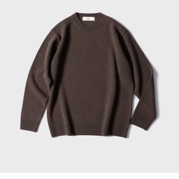 퍼스트플로어 캐시미어 스웨터 모카브라운 46