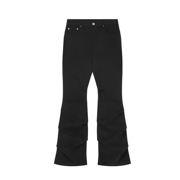 미세키 서울 Shirring bootscut pants BLACK 1
