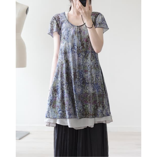 Mone sheer one-piece