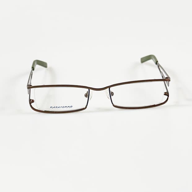 90s KARAYOKKO 슬림 스퀘어 메탈 빈티지 안경