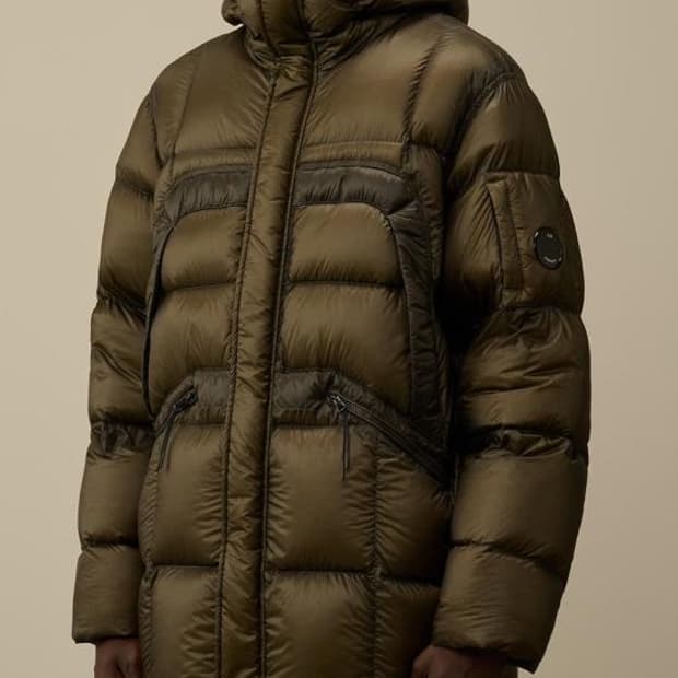 CP컴퍼니 DD쉘 미드패딩 올리브