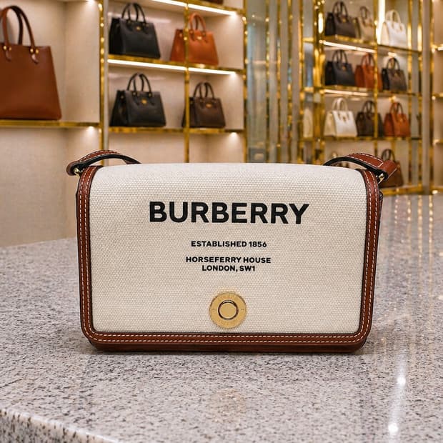 [A급] 버버리 호스페리 코튼 크로스백 미니 판매합니다!!!
