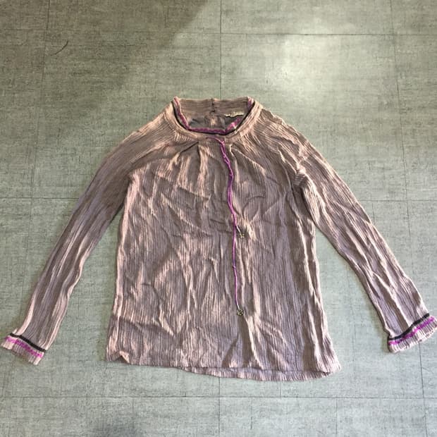 인도 Malaika 하구미모리걸 보헤미안할메카지 테슬 니트스웨터 퍼플