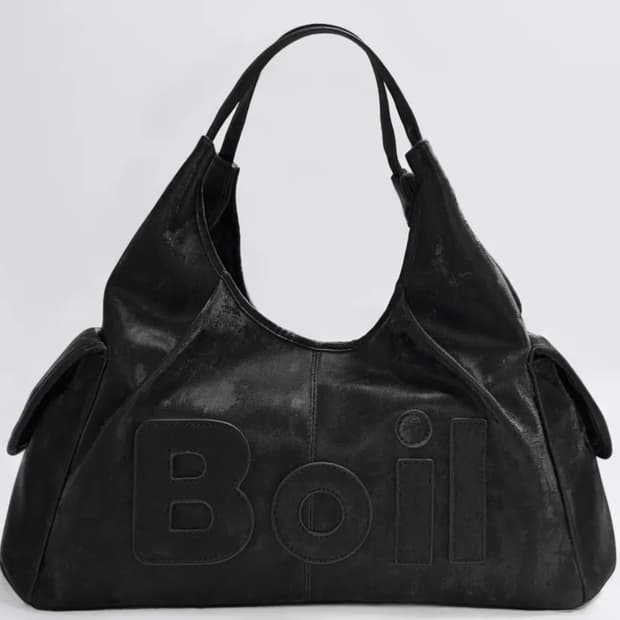 보일테일 메간 백 실키블랙