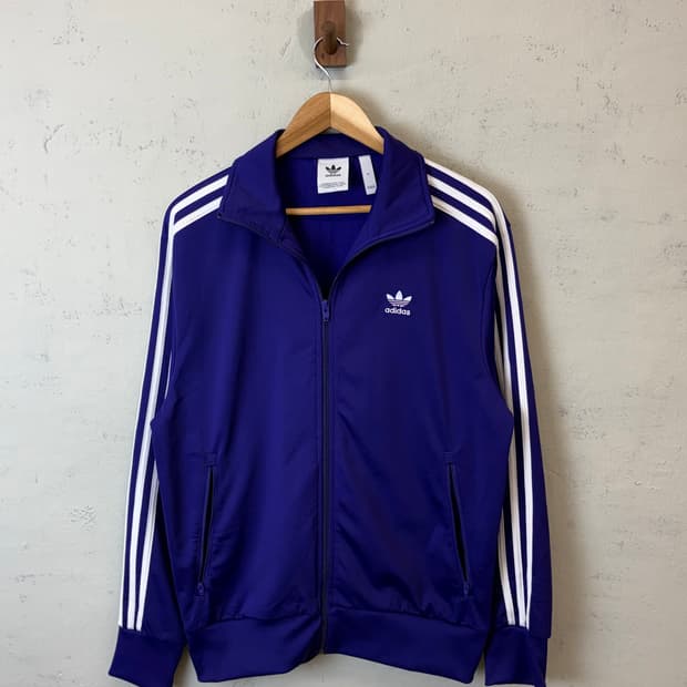 아디다스 신형 파이어버드 퍼플 트랙탑 져지