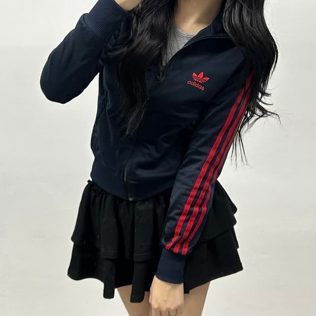 아디다스 파이어버드 여리핏 남빨 걸즈 트랙탑 희귀져지(85)