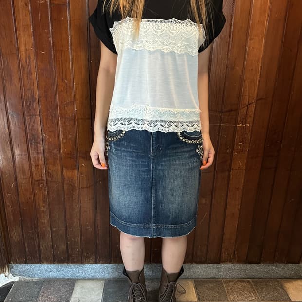 sky bomber lace tee